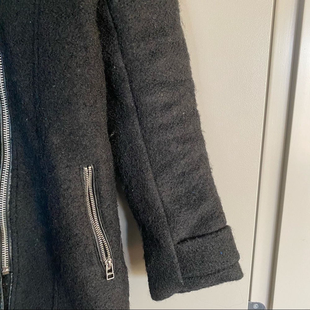 H&M Long Black Coat Gem